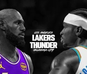 ESPN预测明日季后赛：湖人胜率33.0%，雷霆胜率67.0%